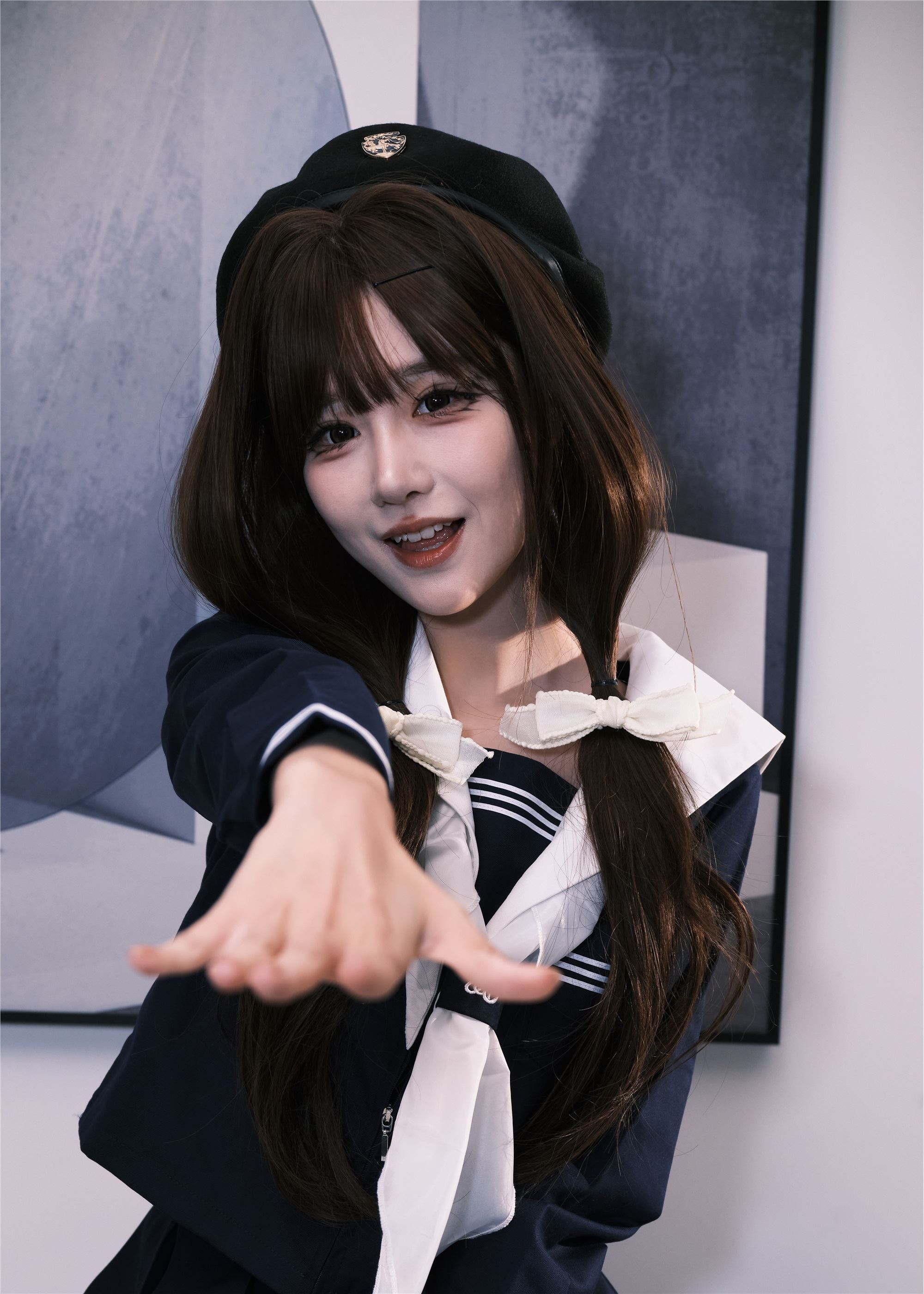 YITUYU艺图语 2025.02.02 女水手的假日 深蓝白丝版 孟程程